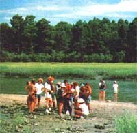 
Children learning about the environment through adventure and exploration.
